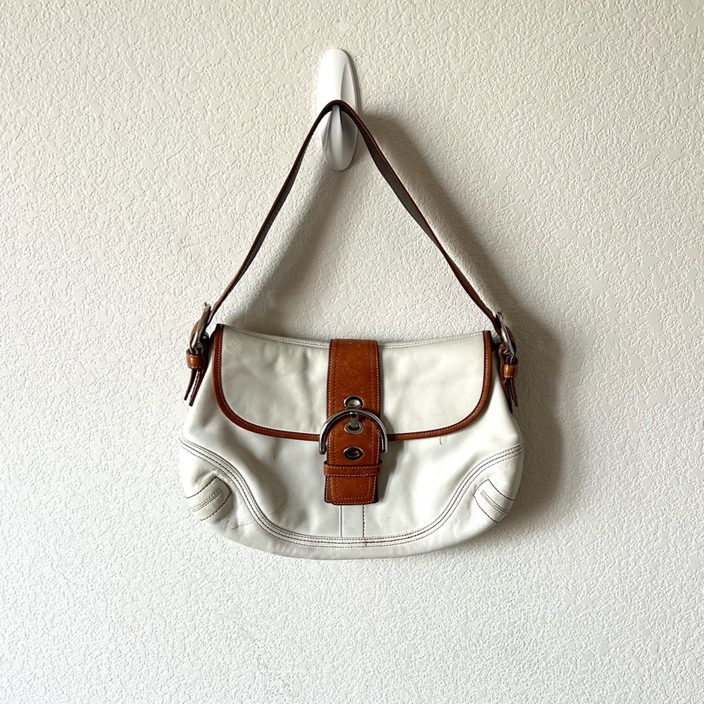 Coach white soho bag